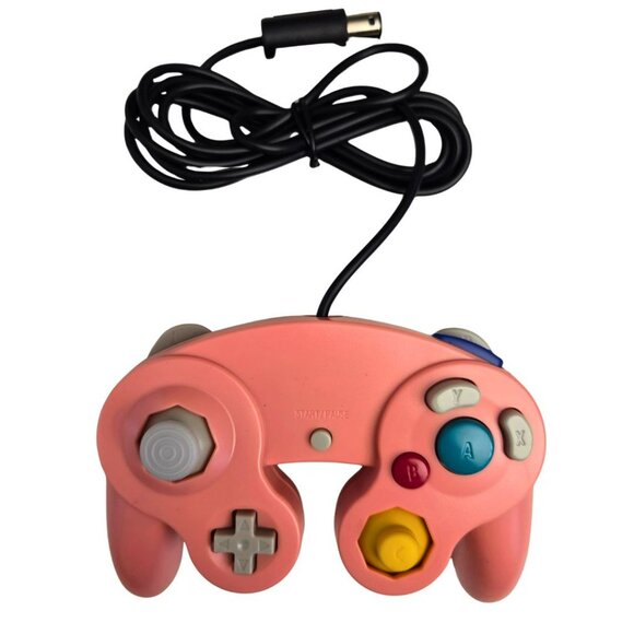 GameCube Replacement Wired Controller Pink Gamepad NEW NGC GC Wii U Console - Picture 2 of 10